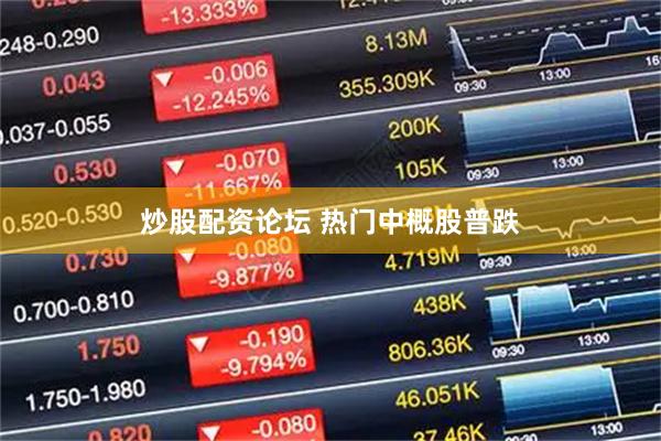 炒股配资论坛 热门中概股普跌